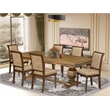 East West Furniture Northcliffe 7-Piece Kitchen Table Set in Walnut Finish