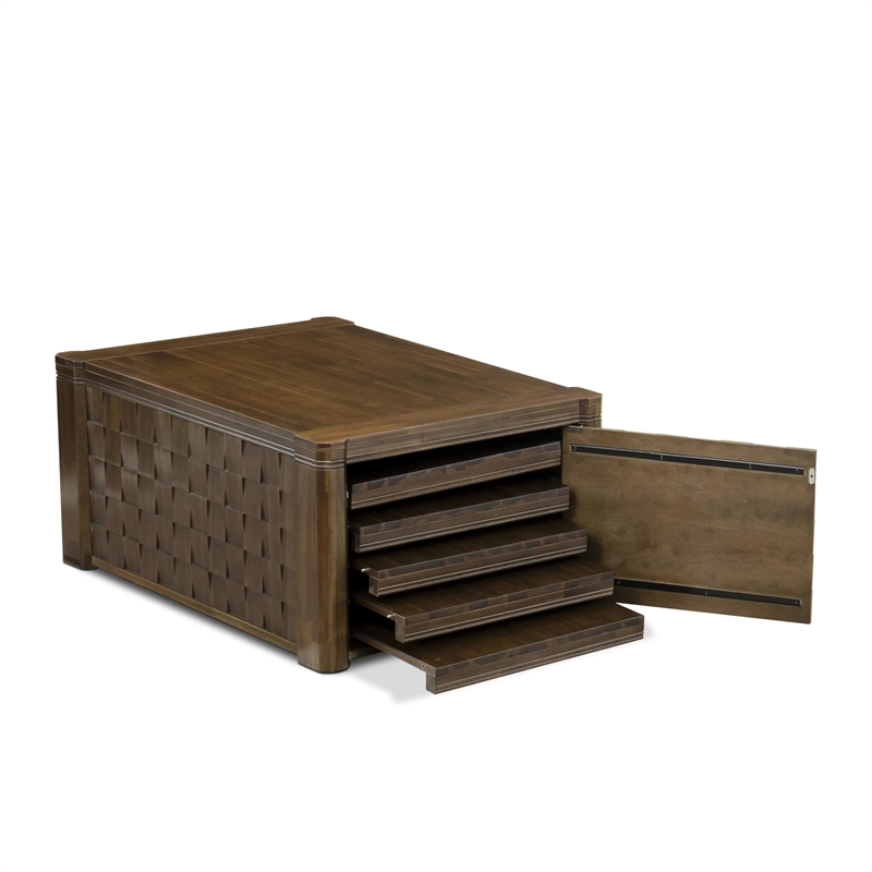 East West Furniture Xtenczar 3-Piece Modern Dining Table Set in Walnut Finish