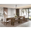 East West Furniture Xtenczar 5-Piece Extendable Dining Set in Walnut Finish