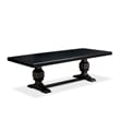 East West Furniture Northcliffe 9 Pieces Dining Table Set in Black Finish