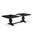 East West Furniture Northcliffe 9-Piece Dining Room Set in Black Finish