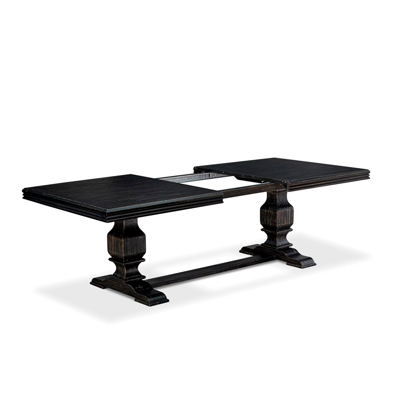 East West Furniture Northcliffe 9-Piece Dining Set in Black Finish