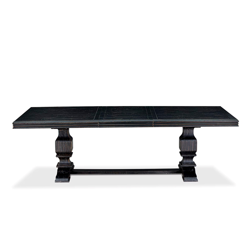 East West Furniture Northcliffe 9-Piece Dining Set in Black Finish