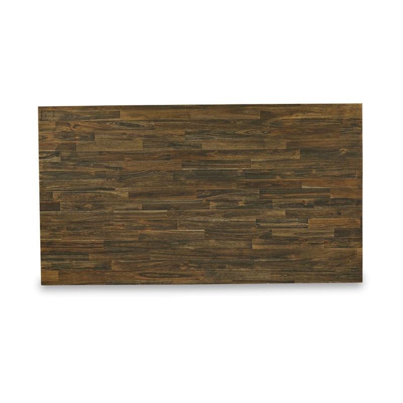 East West Furniture V-Style 6-Pc Kitchen Dining Table Set in Distressed Jacobean