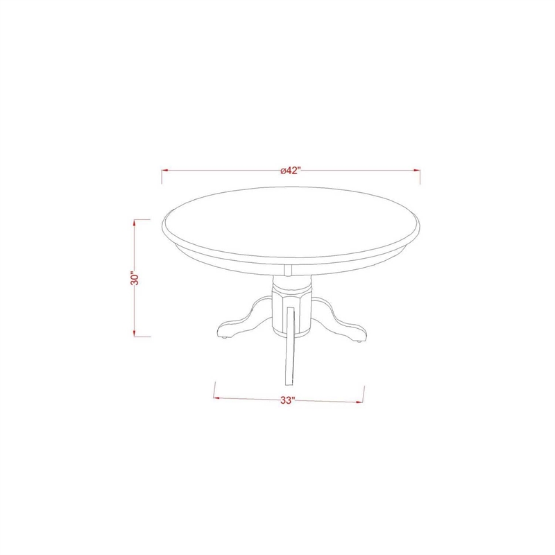 East West Furniture Shelton 4-Piece Dining Chairs in Buttermilk & Cherry Finish