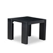 East West Furniture Xtenczar 4 Pieces Extendable Dining Set in Black Finish