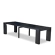East West Furniture Xtenczar 4 Pieces Extendable Dining Set in Black Finish