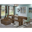East West Furniture Xtenczar 6-Piece Extendable Dining Set in Walnut Finish