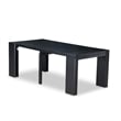 East West Furniture Xtenczar 14 -Piece Dining Room Table Set in Black Finish