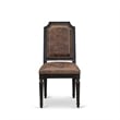 East West Furniture Tyler Dining Chairs in Black (Set of 2)