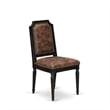 East West Furniture Tyler Dining Chairs in Black (Set of 2)