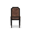 East West Furniture Tyler Dining Chairs in Black (Set of 2)