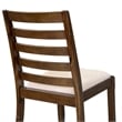 East West Furniture Xtenczar Modern Dining Chairs in Walnut (Set of 2)