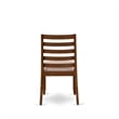 East West Furniture Xtenczar Modern Dining Chairs in Walnut (Set of 2)
