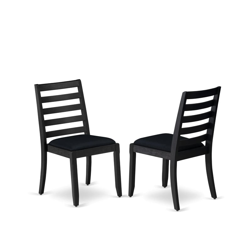 East West Furniture X-Style 6-Piece Dining Room Set in Distressed Jacobean