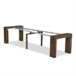 East West Furniture Xtenczar Rectangle Dining Table in Walnut Finish