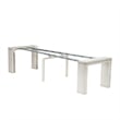 East West Furniture Xtenczar Wooden Kitchen Table in White Finish