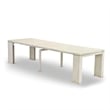 East West Furniture Xtenczar Wooden Kitchen Table in White Finish
