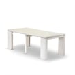East West Furniture Xtenczar Wooden Kitchen Table in White Finish