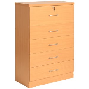 better home products 5 drawer wooden bedroom chest 5927