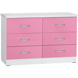 better home products dd & pam 6 drawer wooden bedroom dresser