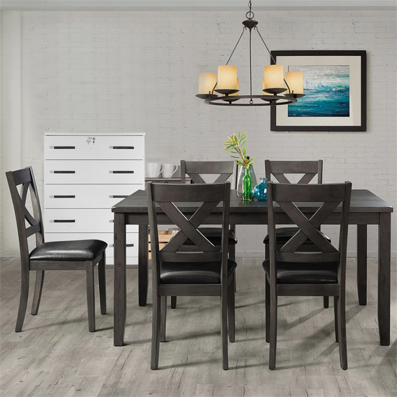 Better Home Products Olivia Wooden Tall 5 Drawer Chest Bedroom Dresser in White