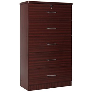 better home products 5 drawer wooden tall bedroom chest sld5