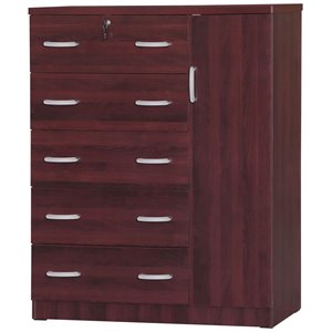 better home products jcf sofie 5 drawer wooden tall chest wardrobe