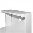 Better Home Products Shelby Kitchen Wooden Microwave Cart in White