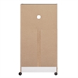 Better Home Products Shelby Kitchen Wooden Microwave Cart in White