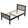 Better Home Products Jassmine 42 x 79&quot Pine Wood Twin Platform Bed in Tobacco