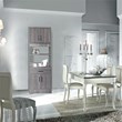 Better Home Products Shelby Tall Wooden Kitchen Pantry in Gray