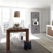 Better Home Products Shelby Tall Wooden Kitchen Pantry in Gray