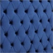 Better Home Products Cosmopolitan Velvet Upholstered Platform Queen Bed in Blue