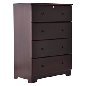 better home products isabela 4 drawer solid pine wood bedroom chest