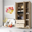 Better Home Products Symphony Wardrobe Armoire Closet with Two Drawers in Maple
