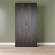Better Home Products Harmony Wood Two Door Armoire Wardrobe Cabinet in Tobacco