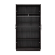 Better Home Products Harmony Wood Two Door Armoire Wardrobe Cabinet in Tobacco