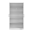 Better Home Products Harmony Wood Two Door Armoire Wardrobe Cabinet in White