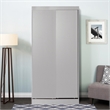 Better Home Products Modern Wood Double Sliding Door Wardrobe in Light Gray