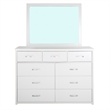 Better Home Products Majestic Super Jumbo 9-Drawer Double Dresser in White