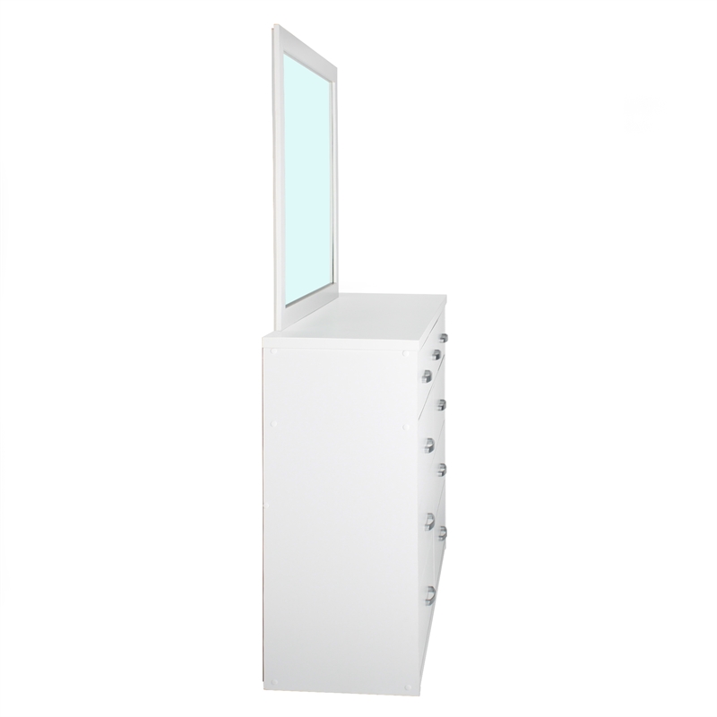 Better Home Products Majestic Super Jumbo 9-Drawer Double Dresser in White