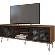 Better Home Products Frizz Mid-Century Modern TV Stand for 70 Inch TV in Walnut