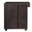 Better Home Products Shelby Rolling Kitchen Cart with Storage Cabinet - Tobacco