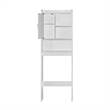 Better Home Products Ace Over the Toilet Storage Cabinet in White