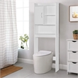 Better Home Products Ace Over the Toilet Storage Cabinet in White