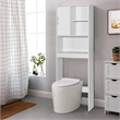Better Home Products Ace Over the Toilet Storage Organizer in White