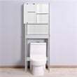 Better Home Products Ace Over the Toilet Storage Organizer in White