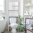Better Home Products Ace Over the Toilet Storage Organizer in White