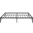 Better Home Products Lily Foldable Welded Black Metal Platform Bed Frame Twin